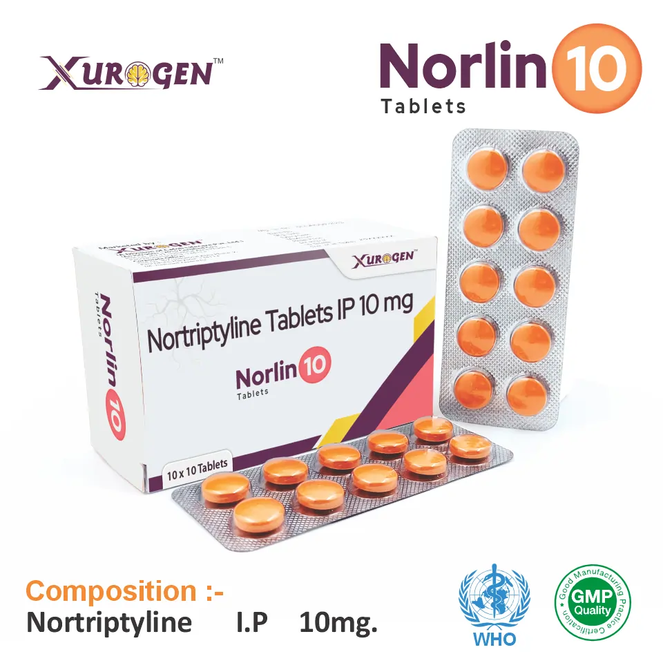 Nortriptyline 10 mg Tablet PCD Pharma Franchise
